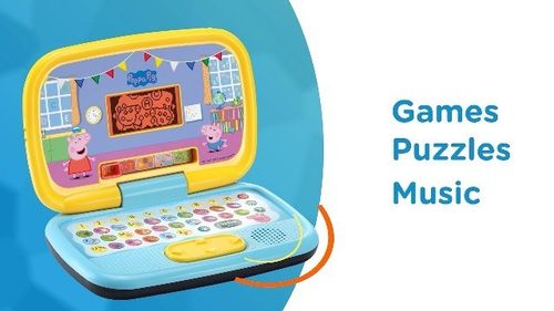 VTech Peppa Pig: Play Smart Laptop | Interactive Learning Laptop for Kids with — image 4