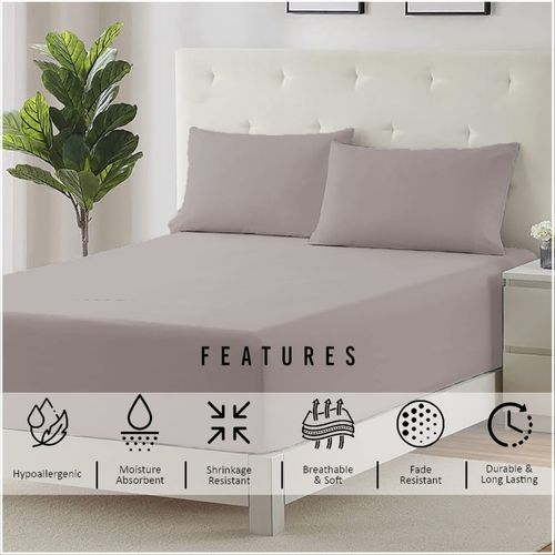 Extra Deep 30cm Fitted Sheet Ultra Soft Bed Sheets Single Double King Super King — image 3