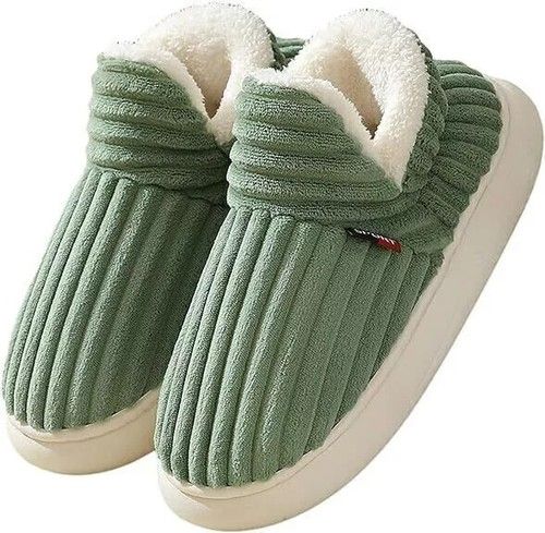 Pluffi Cozy Stylish Slipper Pluffi Slipper Booties Winter Warm Fuzzy Thick-Soles
