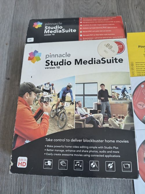 Pinnacle Studio Media Suite Ver 10 Video Editing Software HD Capture CdRom PC — image 2
