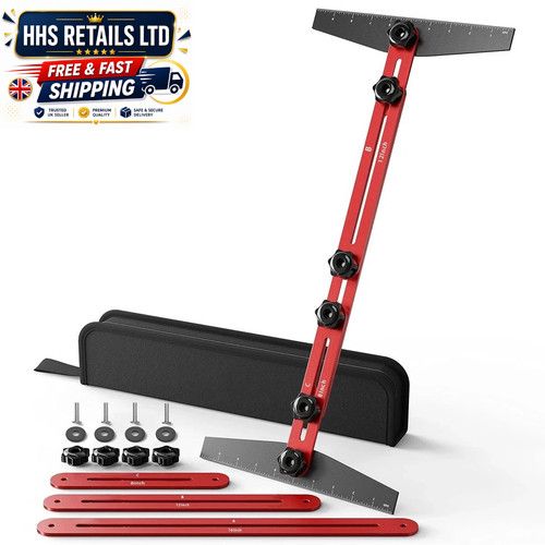 Stair Measuring Tool Stair Tread Template Tool Shelf Layout Tool w/ Storage Bag