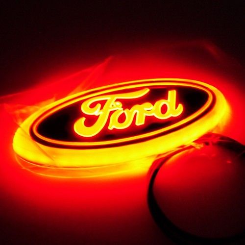 Car Front Center 5D LED Light Auto Rear Emblem Badge Decal for Ford Focus Mondeo
