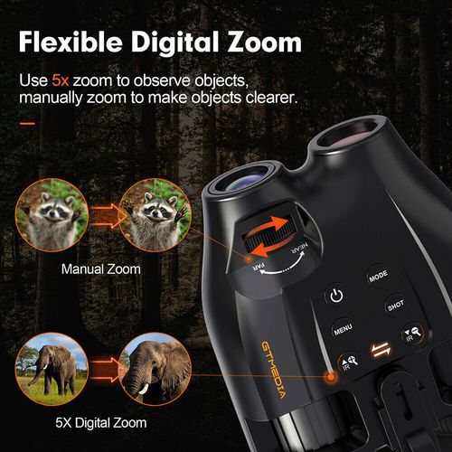 Night Vision Goggles Helmet & Head Mounted Binoculars Digital Infrared Goggles — image 7