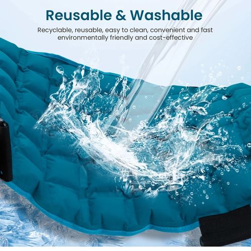 Reusable Ice Pack for Sports Injuries, Hot Cold Compress Wrap Back Pain Relief — image 18