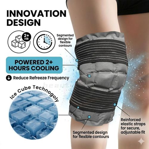 Ice Pack for Knee Replacement Surgery, Reusable Hot Cold Pack Knee Ice Pack Wrap — image 7