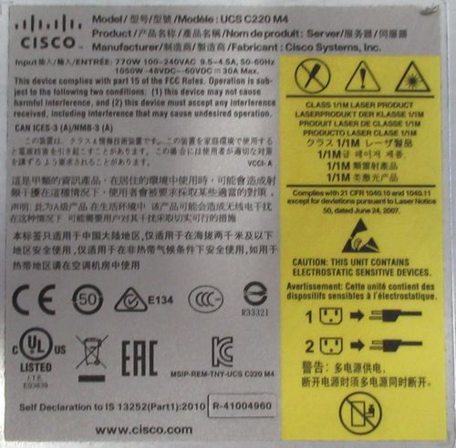 Cisco UCS C220 M4 UCSC-C220-M4S 8x 2.5" SAS Bay 1U  Server CTO — image 2