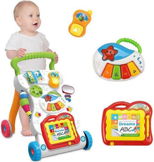 Baby Walker First Steps 2in1 Activity Musical Toys Car Children's Music Walker — image 4