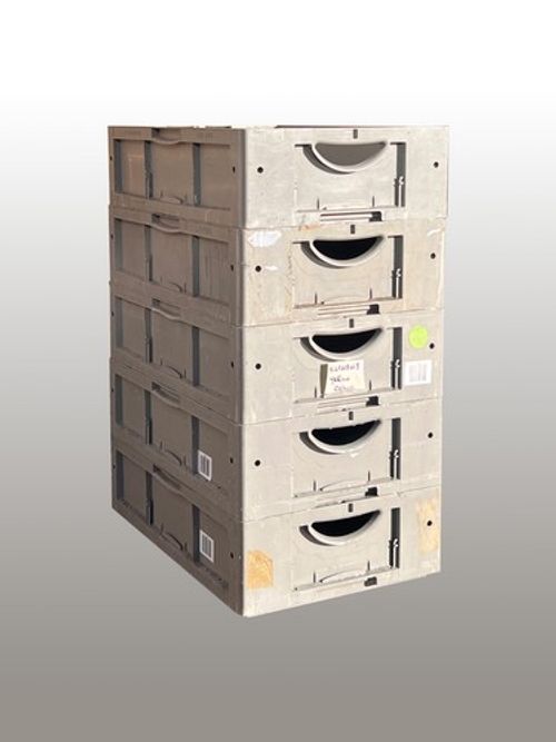 USED 30.7 Litre Special Offer Euro Plastic Stacking Container - 60 x 40 x 17cm