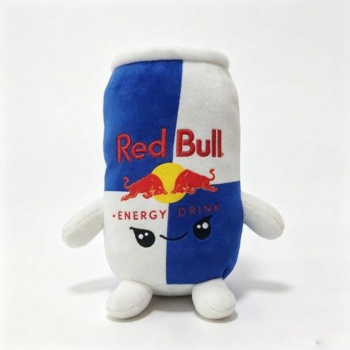 Red Bull Energy Can Plush Toy Cute Soft Stuffed Drink Plushie Doll Gift