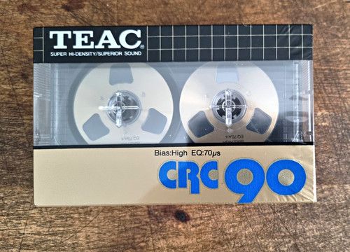 TEAC CRC-90 C-90 Recordable Audio Cassette Tape 90 min Type II High Bias + Case