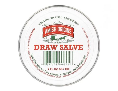 Amish Origins Draw Salve Ointment, 2 Ounce fl oz (56.7 g) — image 1