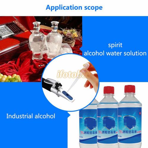 Handheld Alcohol 0-80% Test Refractometer Liquor Alcohol Tester Meter Tool — image 3