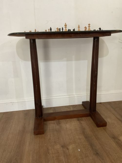Antique Chess Table Games Table Chess Pieces Not Included — image 9
