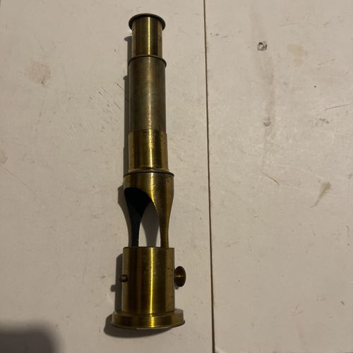 Vintage Brass.Student Microscope With Adjustable Lens ..See photos  — image 10