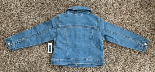 NWT Old Navy Jean Jacket Toddler Size 3T Medium Wash — image 4