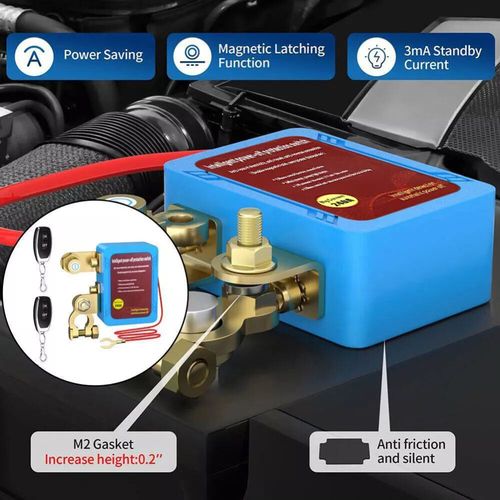 Wireless Remote Car Battery Disconnect Relay Master Kill Cut-off Switch Isolator — image 6