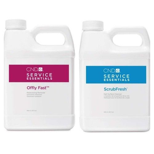 CND Offly Fast Remover 946ml & Scrubfresh 946ml SUITABLE FOR GEL NAIL REMOVAL