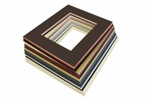 A3 Picture Photo Bevel Edge Mount with A4 Aperture Lots of Colours