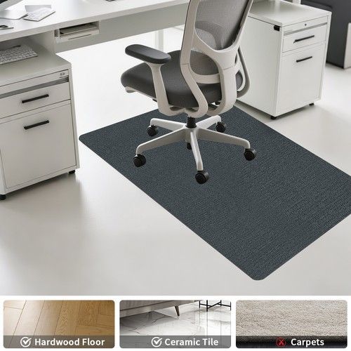 Office Chair Mat Floor Computer Desk Carpet Non-slip Floor Protector 120x90cm