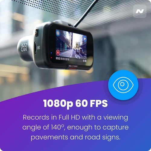 Nextbase 322GW Dash Cam Full HD 1080p/60fps Recording - Front Dashcam — image 4