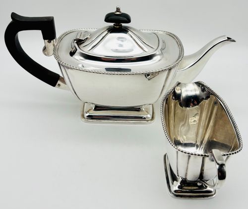 Edwardian Silver Plate Four Piece Tea Set by John Turton & Co – Circa 1910 — image 5