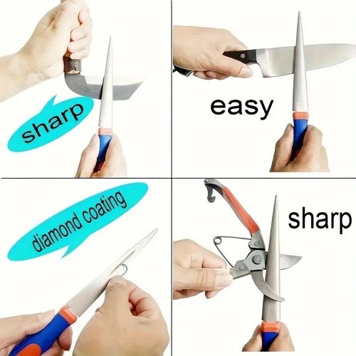 Professional Diamond Coated Sharpening Stone File Garden Tool Scissors Knife — image 3
