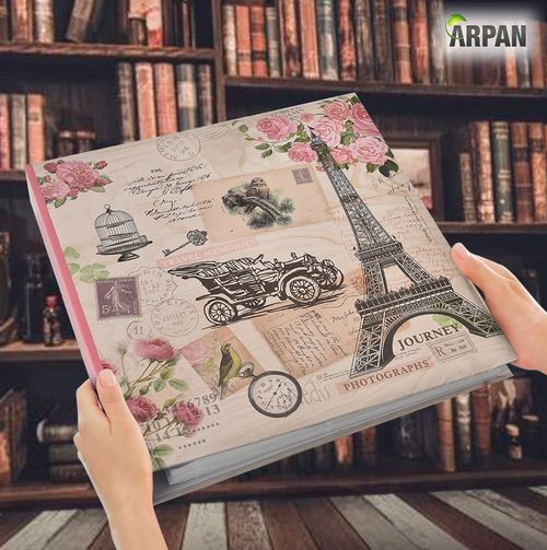 Arpan Photo Album 500 Photos Slip in Case 3-Ring Binder Vintage slogan Pack of 2 — image 4