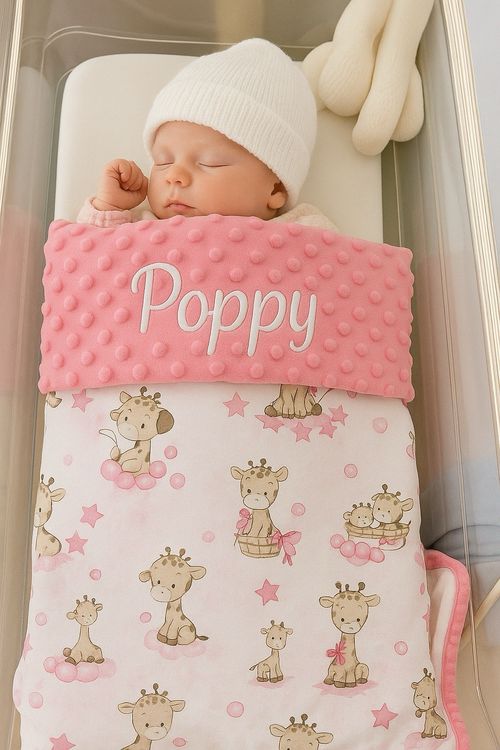 Personalised Baby Blanket - Embroidered Baby Blanket Baby Gift, Baby Shower Gift — image 4