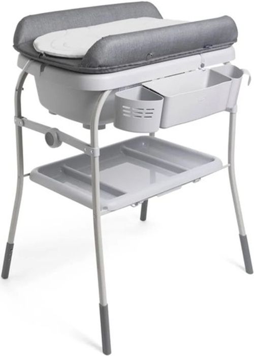 **Chicco Cuddle & Bubble Baby Bath and Changing Table Grey**