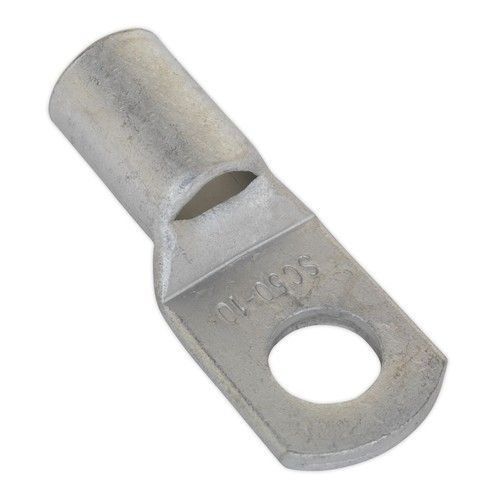 Sealey Copper Lug Terminal 50mm x 10mm Pack Of 10 - Part No. LT5010