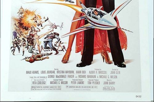 James Bond 007 Octopussy Vintage Poster A2 Size 1983 Film Memorabilia — image 3