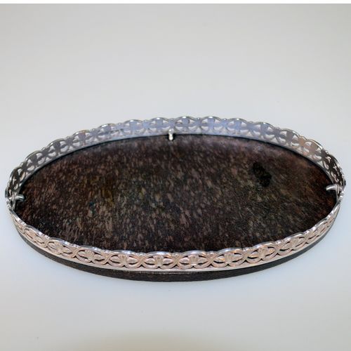 An unusual antique English sterling solid silver & Bakelite small Tray  C.1929 — image 2