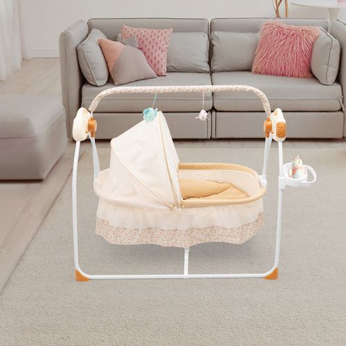 Electric Bluetooth Auto-Swing Cot Baby Cradle Crib 25KG Infant Bed Rocking Chair — image 15