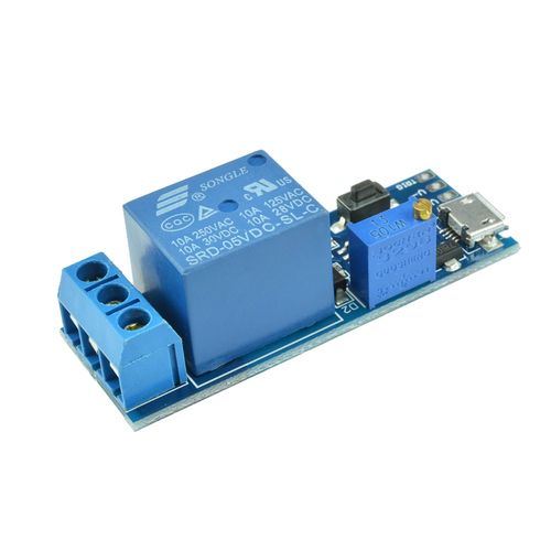 5V-30V Micro USB Power Delay Relay Timer Control Trigger Delay Switch Module — image 2