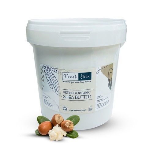 Refined Organic Shea Butter 1KG - Cold Pressed, 100% Pure, Raw & Natural (1000g)