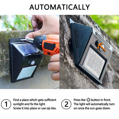 20 LED Solar Powered PIR Motion Sensor Light Outdoor Garden Security Wall Lights — image 17