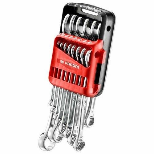 Facom 440.JP14 14 Piece Combination Spanner Wrench Set 7-24mm Metric in Clip