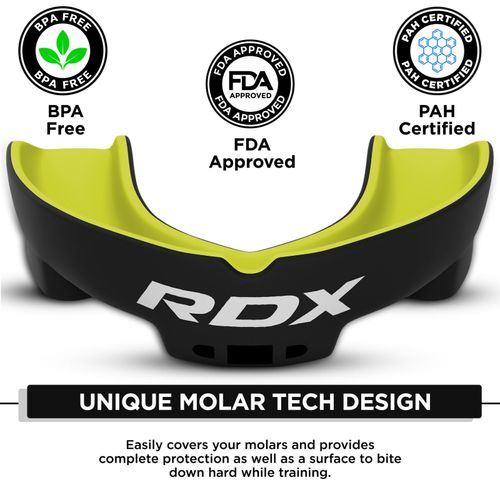 RDX Boxing Mouth Guard with Case MMA Gum Shield Teeth Grinding, Mouth Protector — image 2