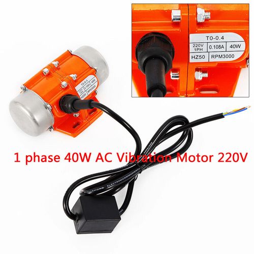 40W Vibration Motor Concrete Mining Vibrating Motor For Shaker Table 1 Phase — image 2