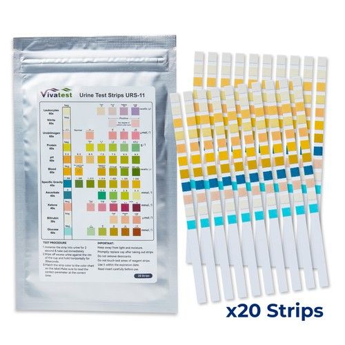 Urine Test Strips | 11 Parameter Liver, Kidney, Urine Infection, PH Urinalysis