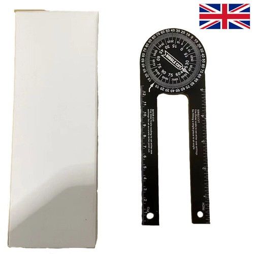 360° Aluminum Angle Finder Miter Saw Protractor Woodworking Measuring Ruler Tool