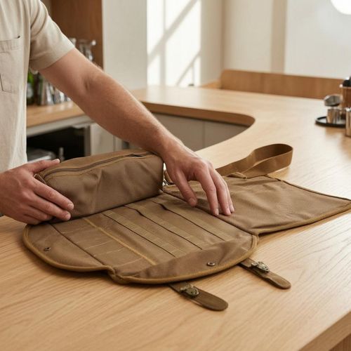 Bartender Tool Bag Canvas Travel Gear Shoulder Strap — image 6