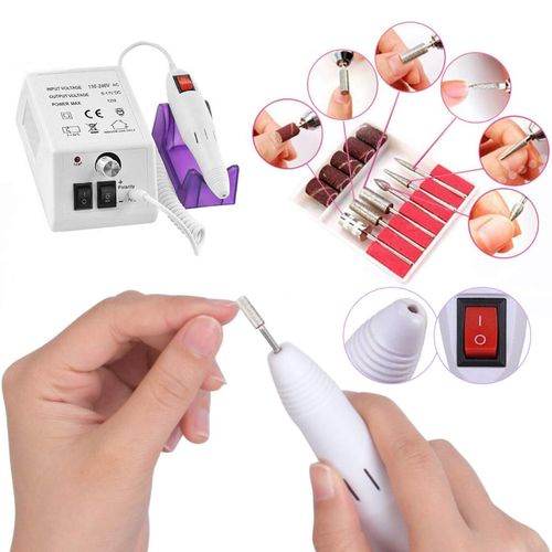 Electric Nail Art File Drill Machine Professional Manicure Pedicure False Set UK — image 8