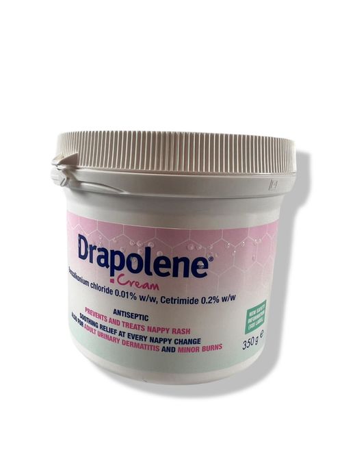Drapolene Cream 350g-Treats Nappy Rash/Incontinence Dermatitis/Minor Burns/Sunbu — image 3