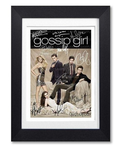 GOSSIP GIRL CAST SIGNED POSTER TV SHOW SERIES SEASON PRINT PHOTO AUTOGRAPH GIFT
