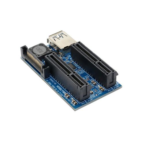 PCIE PCI-Express X1 to Dual 4X Adapter Extension cable Riser Cable PCIe x4 x8X16 — image 11