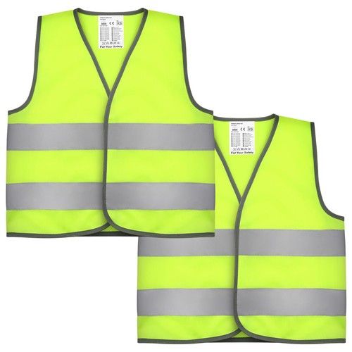 Firtink Hi Vis Vests for Kids,High Visibility Reflective Safety S, green