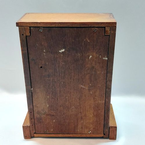 VTG Mantel Clock Mechanical Wind Up Striking Clock Key & Pendulum — image 4