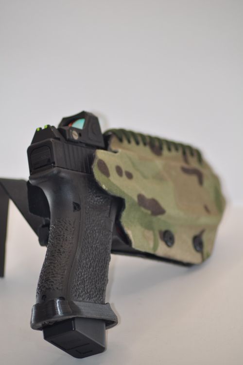 Glock 17 /19  optics and high sights ready Kydex hand made holster — image 4