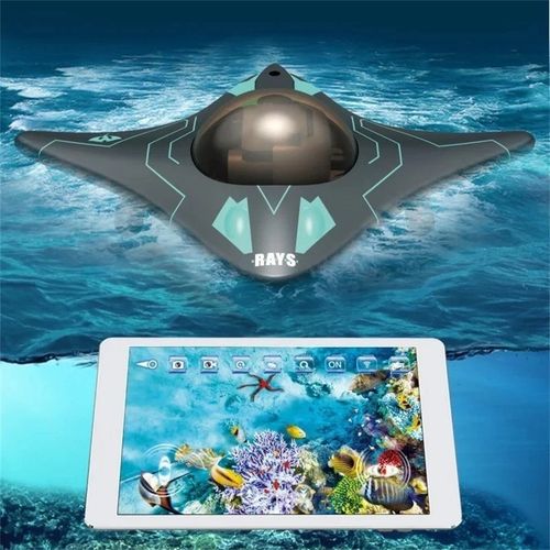 RC Boat Submarine with Camera, Underwater WiFi FPV Remote Control Toy Drone Ship — image 4